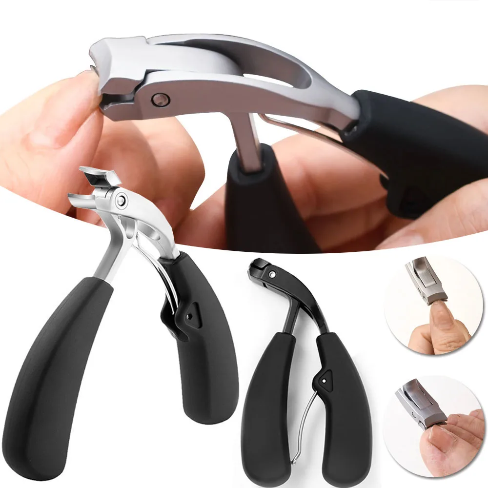 Curved Nail Clippers Extra Wide Mouth Clippers For Thick Toenails Anti-Splash Nail Nippers Manicure Pedicure Tools nail clipper nail clippers toe nail clipper