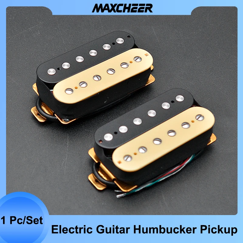 Double coil pickup Guitar Pickup Zebra Faced Humbucker Double Coil Elektrische Gitaar Pickups 50/52mm Met Installatie Van Frame Gitaaraccessoires