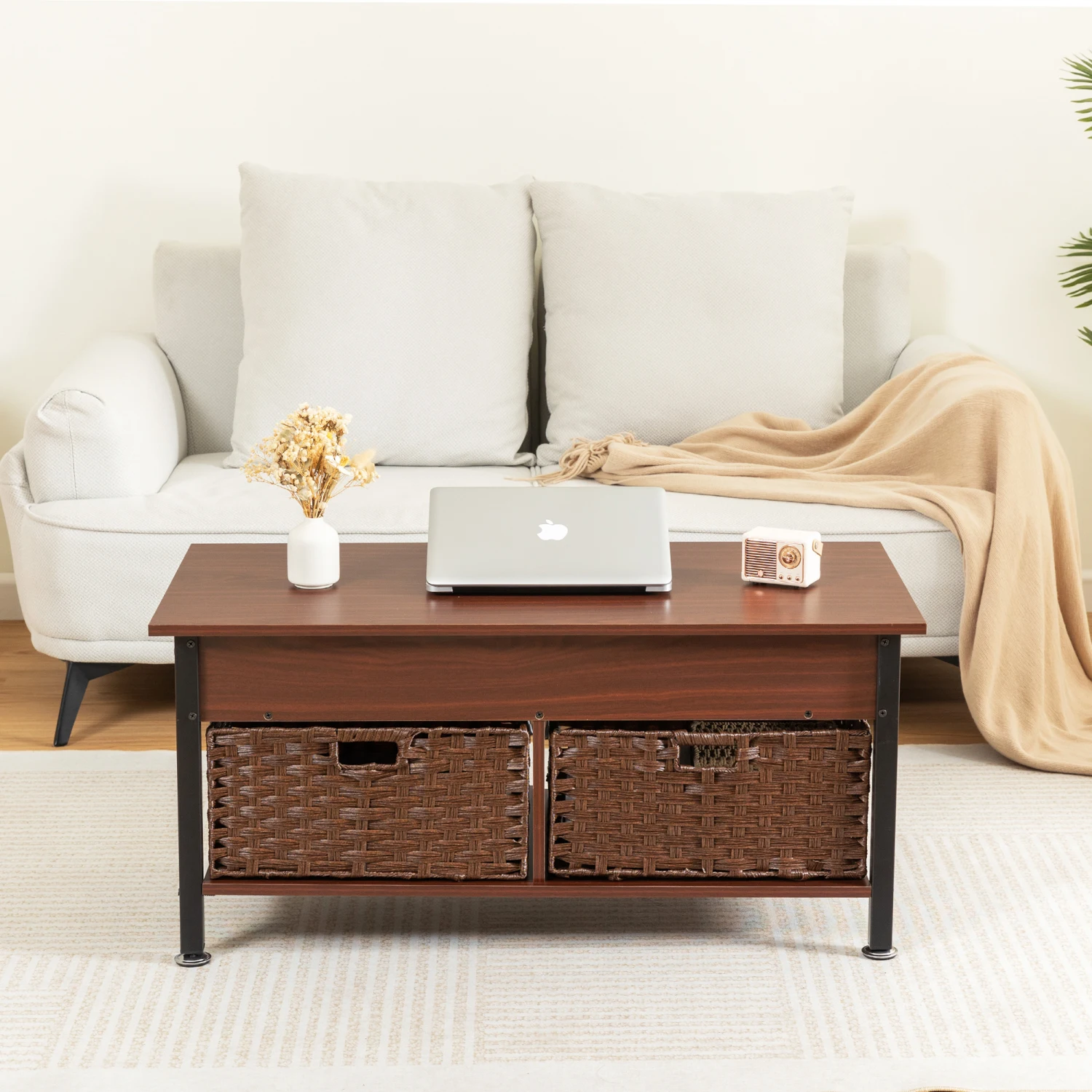 

Modern 5-Tier Black Tempered Glass Side Table with Stainless Steel Frame for Living Room and Bedroom, Elegant End Table Option f