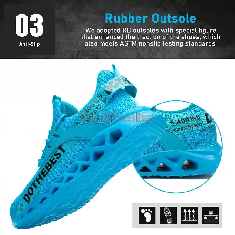 Steel Toe Safety Shoes for Women Men Lightweight Work Sneakers Puncture Proof Work Shoes Coustruction Safety Boots Unisex safety shoes