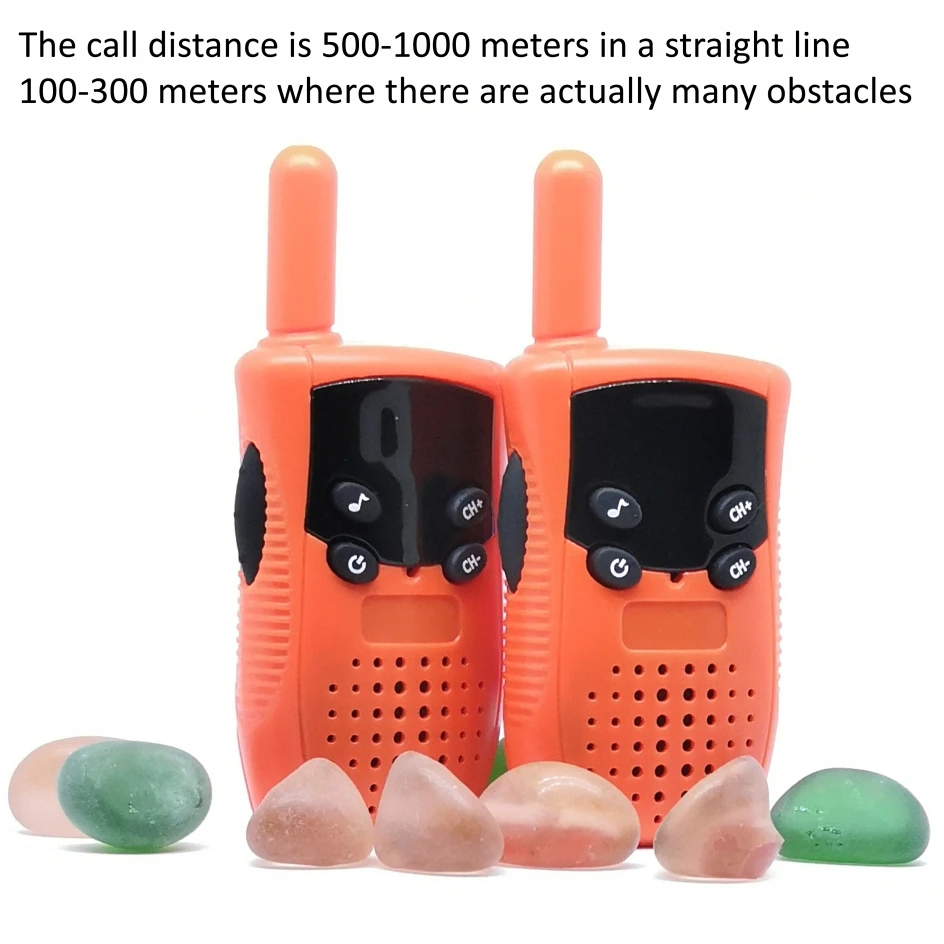 2PCS Kids Walkie Talkie Children Handheld Transceerver Long Range Portable Walkie-Talkie Two Way Radia Child Birthday Gifts Toys 3