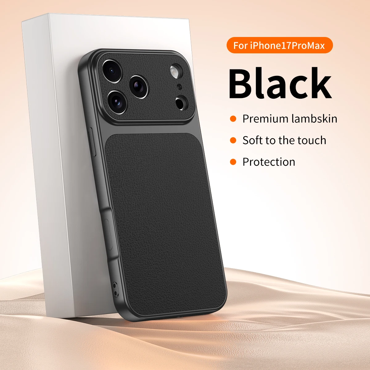 Luxury Faux Sheepskin Shockproof Phone Case with Matte Skin Back Cover