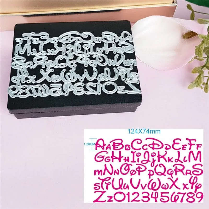 

Letter Numeral Metal Cut Dies Stencils for Scrapbooking Stamp/Photo Album Decorative Embossing DIY Paper Cards