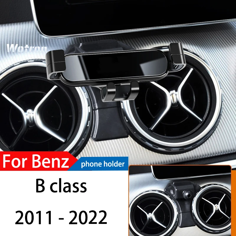 Car Phone Holder Mercedes Benz B Class 2011-GPS Special Gravity Navigation Mobile Bracket 360 Degree Rotating Stand phone holder mobile phone holder