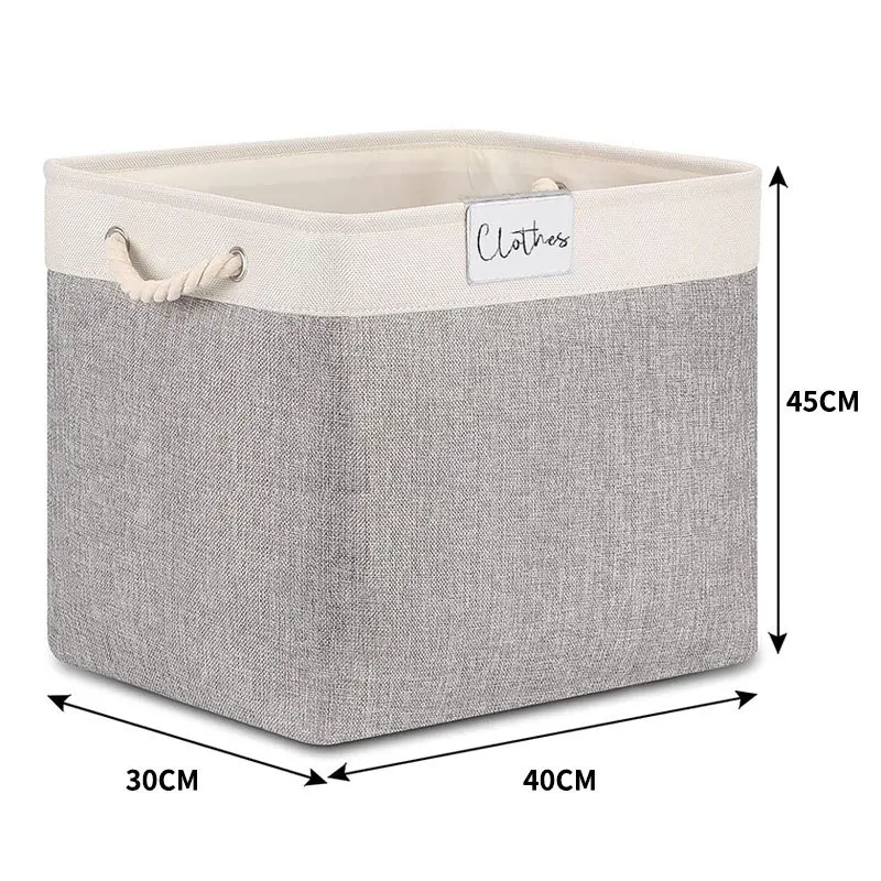 Classification Storage Basket Large Capacity 54L Storage Basket Toy Organizer Box with Handle Fabric FoldindDirty Clothes Basket 6