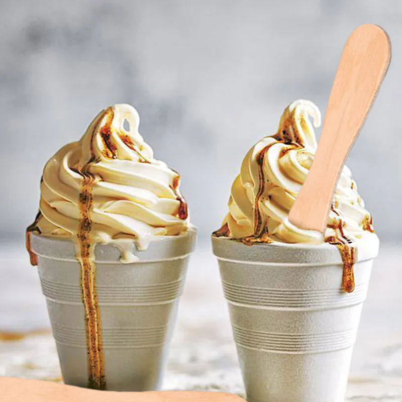 Ice Cream Sticks 50/100 Pcs Dessert Homemade Wood Popsicle Sticks Popsicle Accessories Crafts Diy Natural Wooden