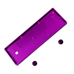 Premium Anodized CNC Aluminum Case for 60% Mechanical Keyboards (Purple Case)