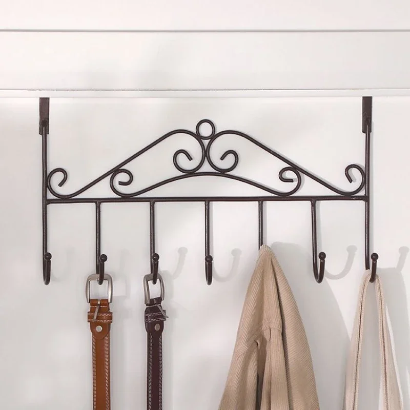Door Behind Hook Wall Hanging Clothes Hanger Coat Hook Punch-free Bedroom Organizer Storage Accessories