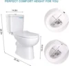 Toilet UpflushToilet for Basement Toilet System Upflush Toilet With Powerful Quiet Macerator Pump with 4 Water Inltes 4