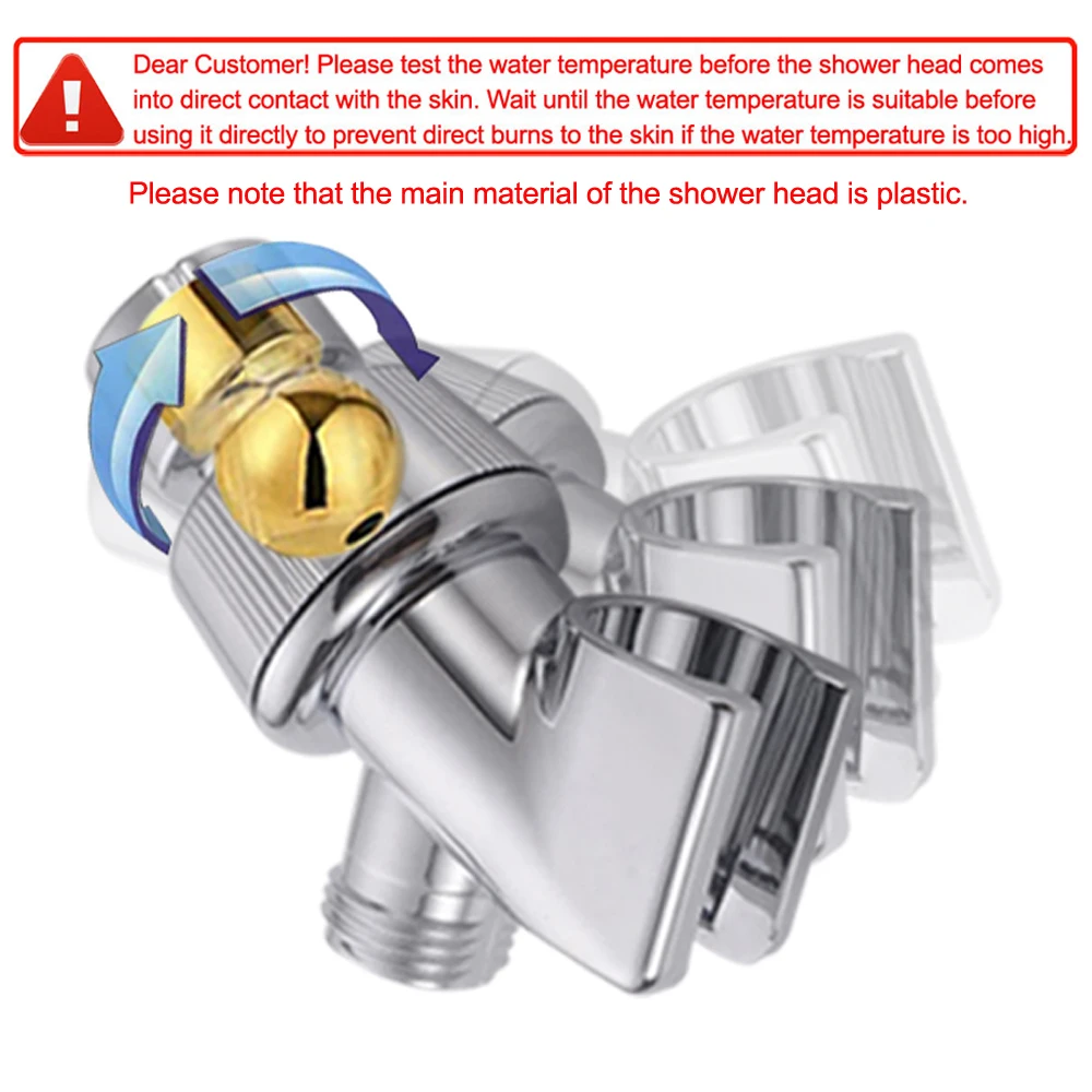 Description Picture 6 of itemHandheld Turbo Fan Shower Head Set High Pressure Water Saving Massage Showerhead Rainfall Spray Nozzle Shower With Bathroom