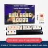 106pcs Israeli Mahjong Digital Mahjong Cards Rummy Classic Table Game Leisure Gathering Multiplayer Board Games Props 6