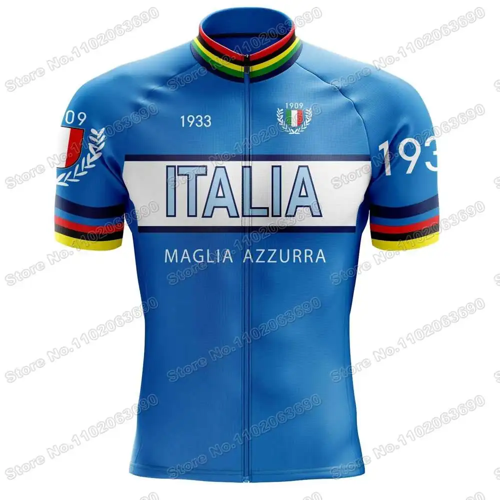 Maillot de cyclisme italien vintage coloré à manches courtes avec motif abstrait, taille S pour homme/L pour femme - France