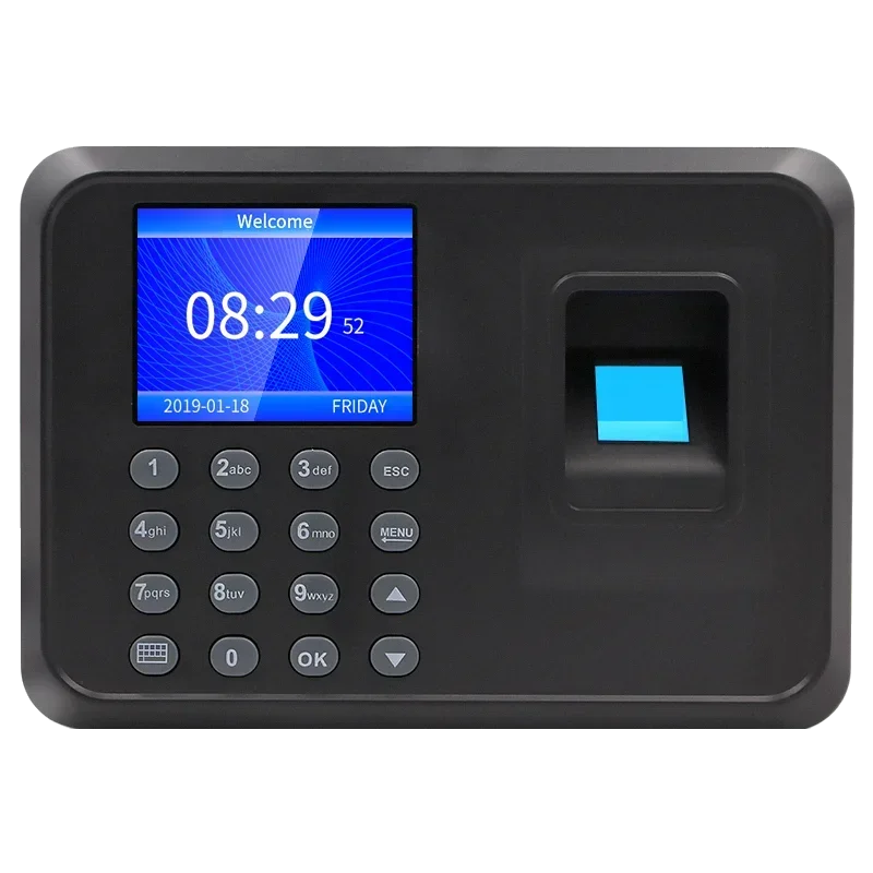 CN Biometric Fingerprint Attendance Punch USB Time Clock Office System Recorder Reader Timing Device Employee Attendance Machine