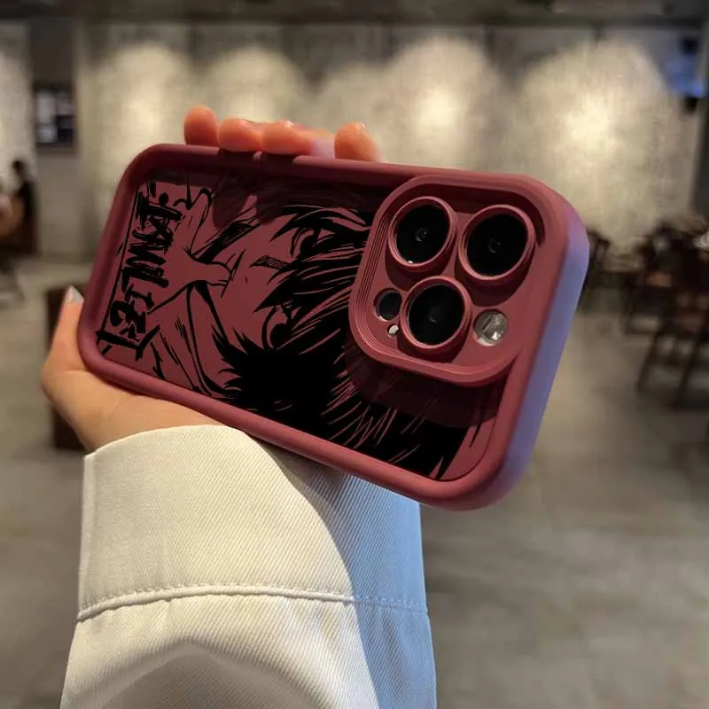 DEATH NOTE L·Lawliet Eyes Ladder Silicone Phone Case Cover