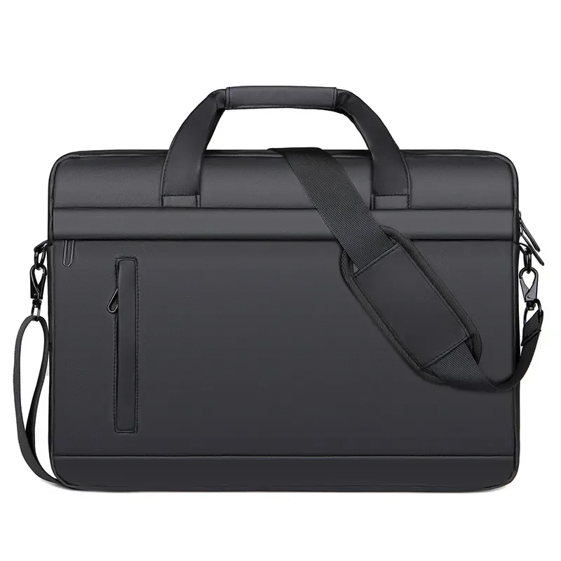 Men Briefcase Bag PU Leather Shoulder Messenger Bags Office Handbags 14 inch Laptop bag leather briefcase