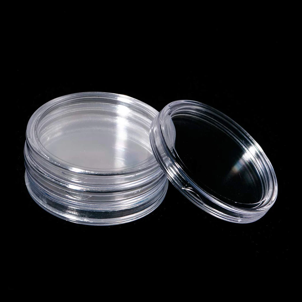 17/20/25/27/30mm 동전 수집 주최자에 대 한 가스 켓 및 저장 가방과 42Pcs 투명 동전 캡슐 홀더 상자