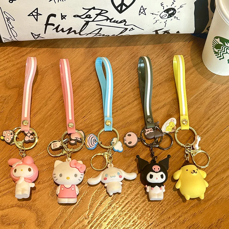 

Kawaii Sanrio Anime Kuromi Keychain Melody Cute Cartoon Hello Kitty Simplicity Cinnamoroll Fashions Holiday Gifts