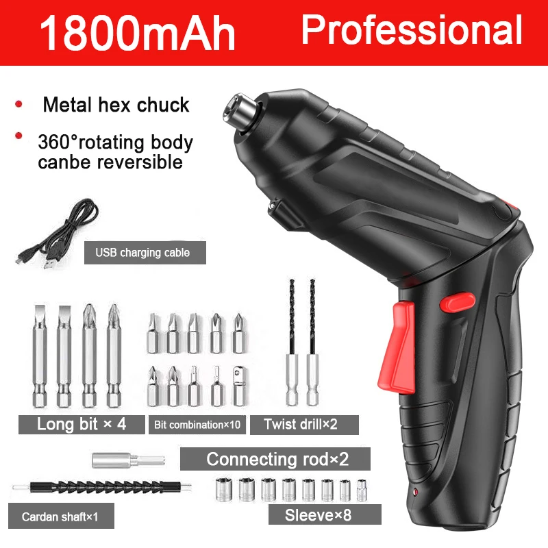 Electric Screwdriver Battery Rechargeable Cordless Screwdriver Powerful Impact Wireless Screwdriver Drill Electric Screw Driver heavy duty electric scissors