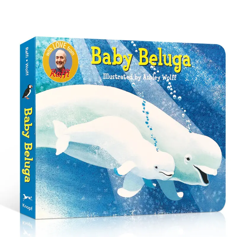 

Milu Original English Gift Audio Nursery Rhyme Picture Book Baby Beluga-Songs To Read Board Raffi Wheels On The Bus