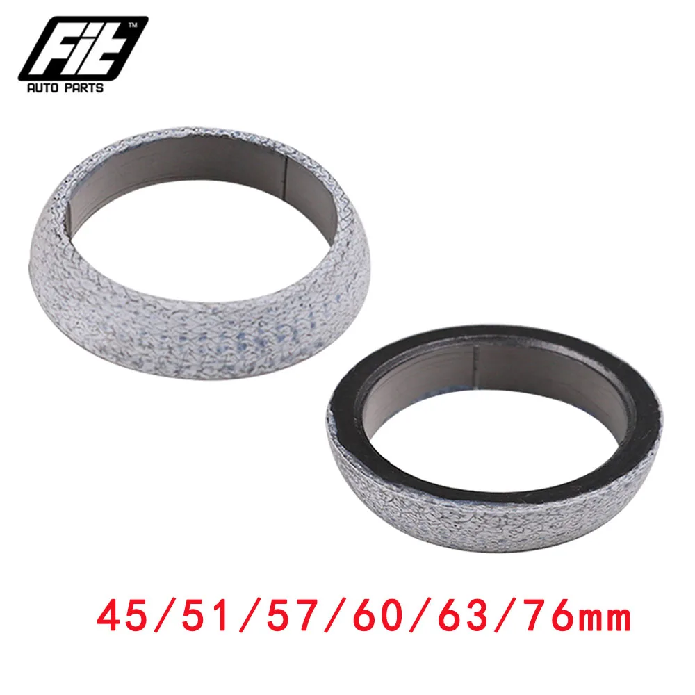 45-76mm Exhaust Pipe Gasket Seal Ring Muffler Manifold Downpipe Flange Donut Gasket universal car accessories 2PCS