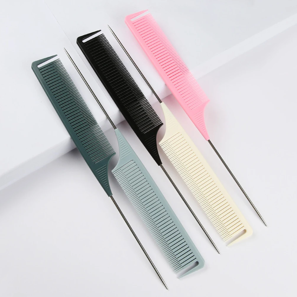 Plastic Styling Tools Professional Pointed Tail Comb Dye Hair Highlights Comb Styling Combing Hairdressing Hair Shop Hair Tools