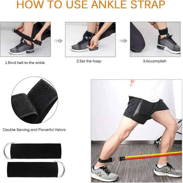 11pcs Beginner Fitness Equipment, Exercise Rubber Bands, Lightweight Resistance Bands, Fitness Training, Portable Elastic Bands 4