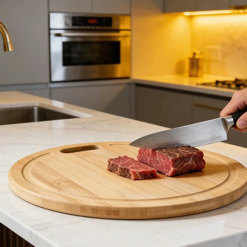 Premium Natural Bamboo Thickened Double-Sided Cutting Board