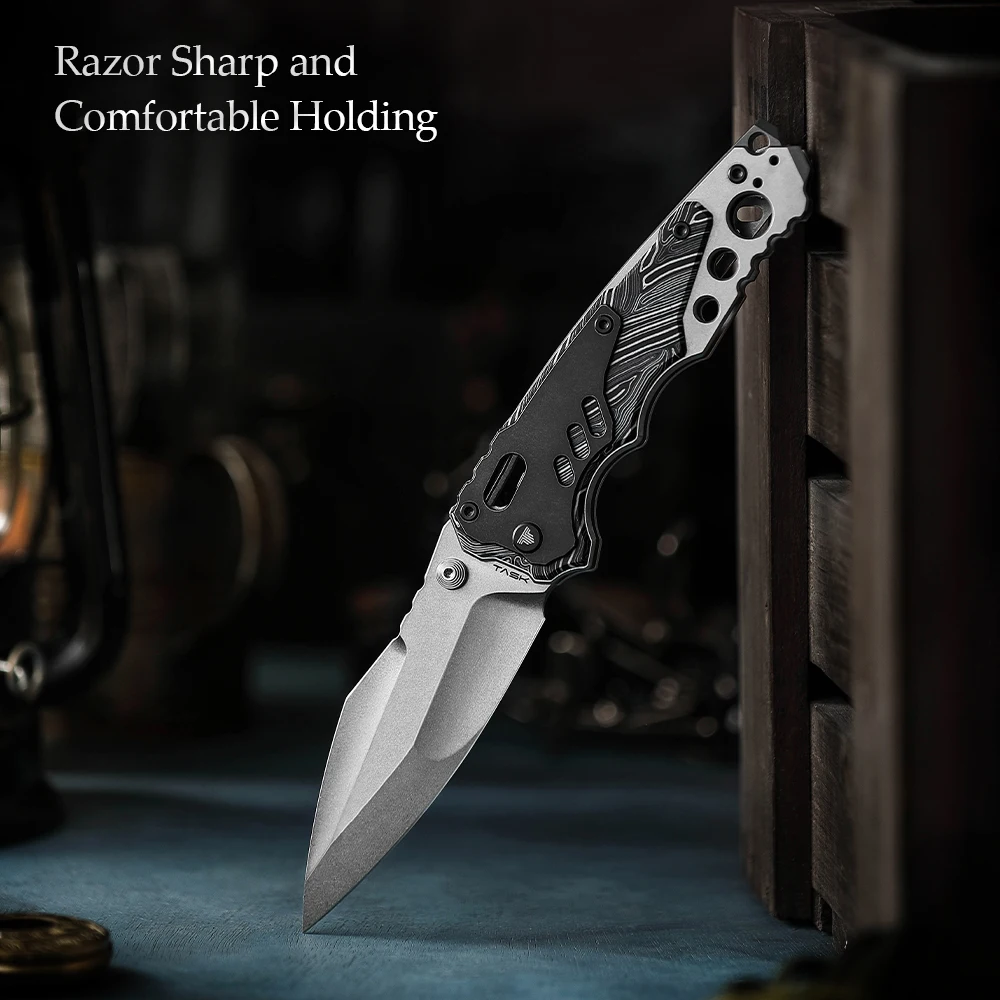 TRIVISA Axis Folding Pocket Knife for Men,Good Outdoor Camping