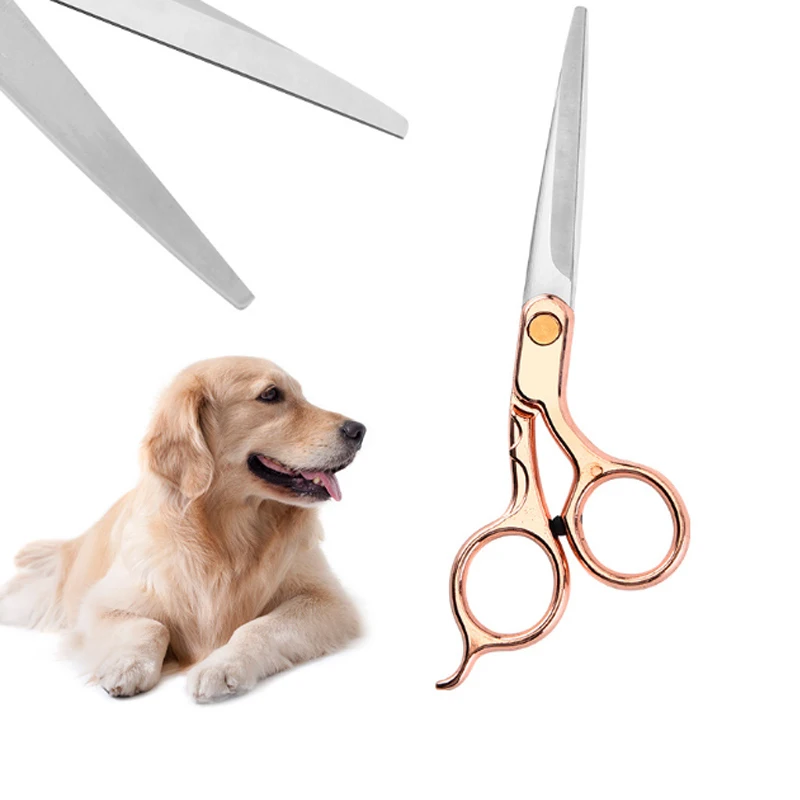 

Cat Dog Hair Cutting Tools Pets Grooming Supplies Stainless Steel Hair Scissor