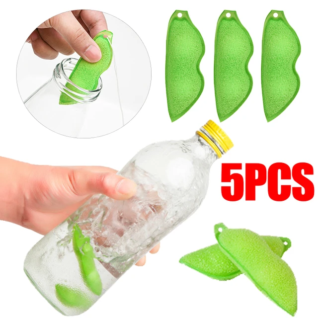 Pea Cleaning Sponge Kitchen Cup Cleaning Brush Coffee Tea Wine Drink Glass  Bottle Cleaner Brush Cup Scrubber Cleaning Gadgets