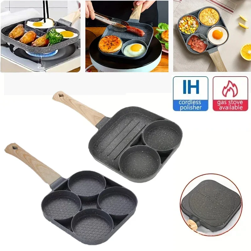 Kitchen Egg Frying Pan Nonstick Pancake Pans 3/4-Cups Cookware Pancake Pan Egg Suitable for Gas Stove Induction Cooker 1 Pcs