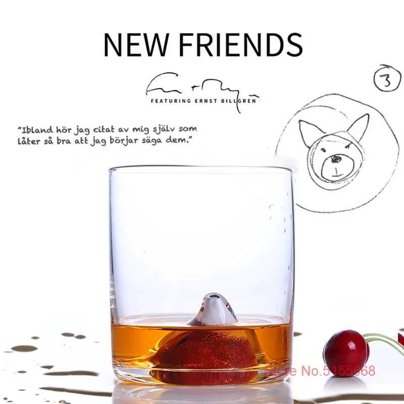 New Friends Whiskey Glass Colorful 3D Animal Head Wine Glass Nordic Style Bear Water Cup Bird Coffee Cup Beer Mug