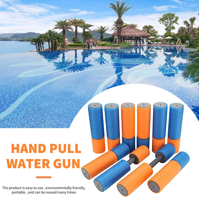 EVA Water Blaster 10pcs Foam Water Squirt Shooter Summer Beach Play Game Toys for Over 3 Years Old Kids Adults 4
