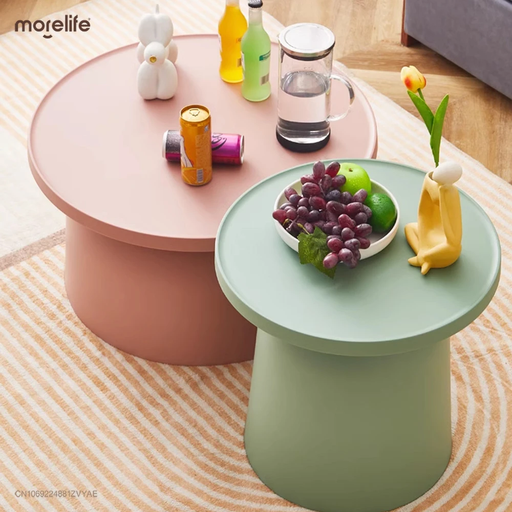 

Роскошные журнальные столики в скандинавском стиле, маленький современный дизайн, белый письменный мини-стол, круглый стол для спальни, пластиковая тумбочка, мебель для стола