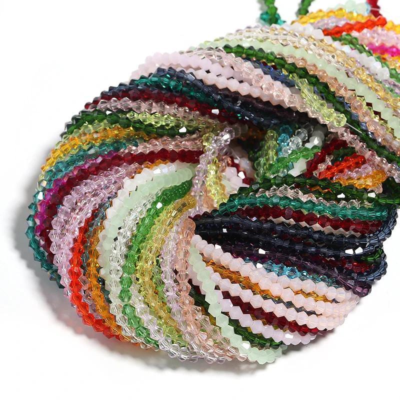 Bicone Beads Wholesale Beads For Bracelets Apx 95pcs/Strand 4mm