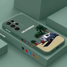  Travel Road Phone Case For Samsung Galaxy S23 S22 S21 S20 Ultra Plus FE S10 S9 S10E Note 20 ultra 10 9 Plus Cover 