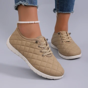 Spring new women's sports shoes, fashionable, breathable, lightweight, non-slip, wear-resistant, casual sports shoes, flat shoes