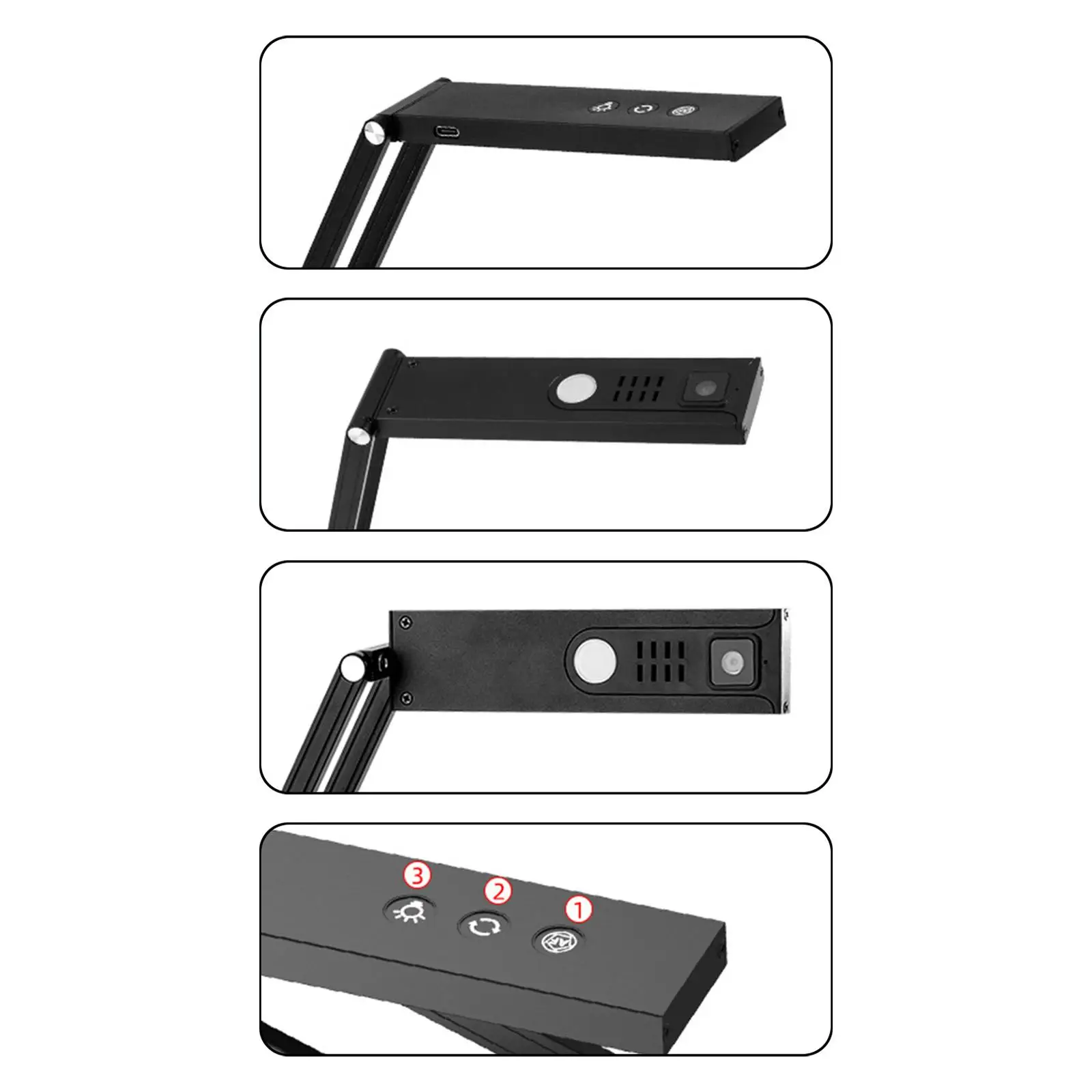 Visual Presenter Foldable Wall Mounted High Definition Video Display Stand for Distance Learning Web Conferencing Close up Demo