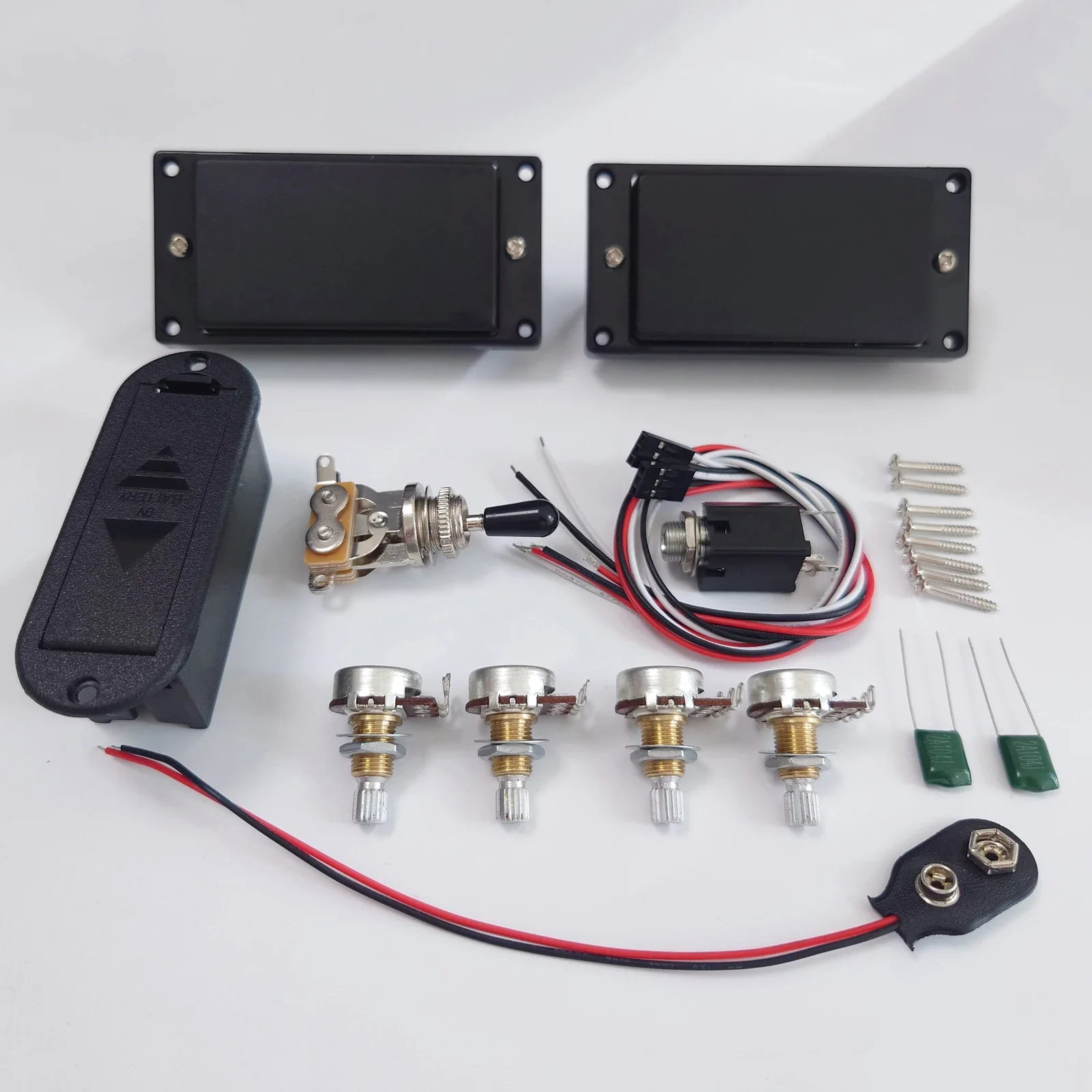 HH noir Active Pickup 81 85 guitare électrique Humbucker Pickups ensemble Pots à arbre court et câblage Accessoires de guitare 1