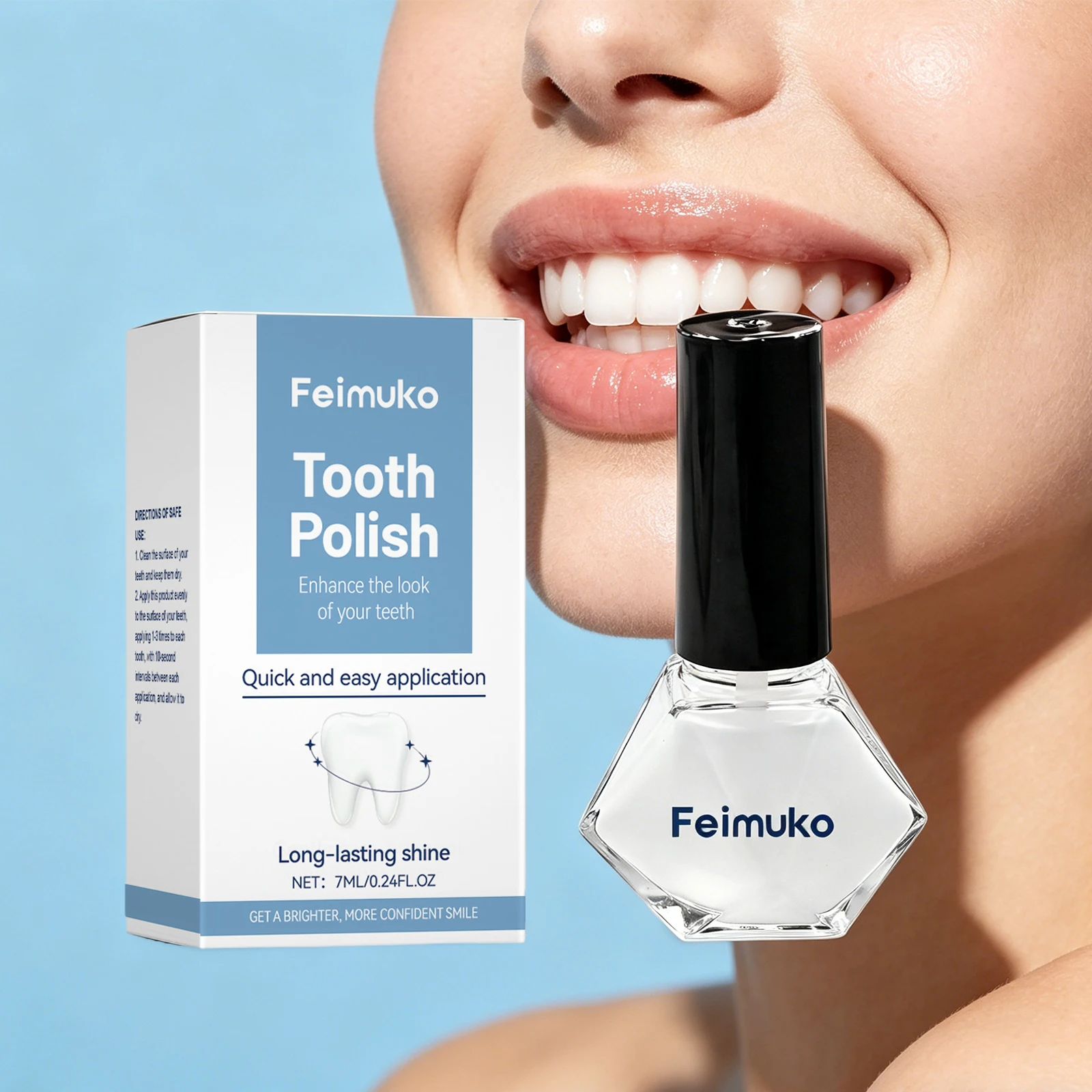 Lucidante per Denti Sbiancante, Vernice Anti-Pigmentazione, Rimuove le Macchie Gialle e Protegge lo Smalto, Illumina i Denti con Lucentezza Duratura - immagine 6