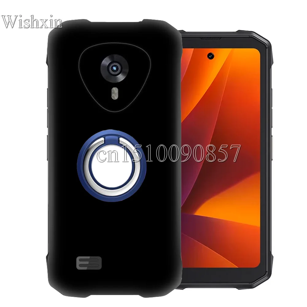 Rugged Shockproof Soft TPU Kickstand Case with Ring Holder
