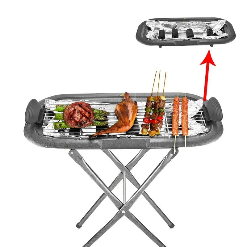 220v 2kw Smokeless Korean electric oven baking tray Outdoor barbecue machine Home smokeless grill Korean barbecue stove 4