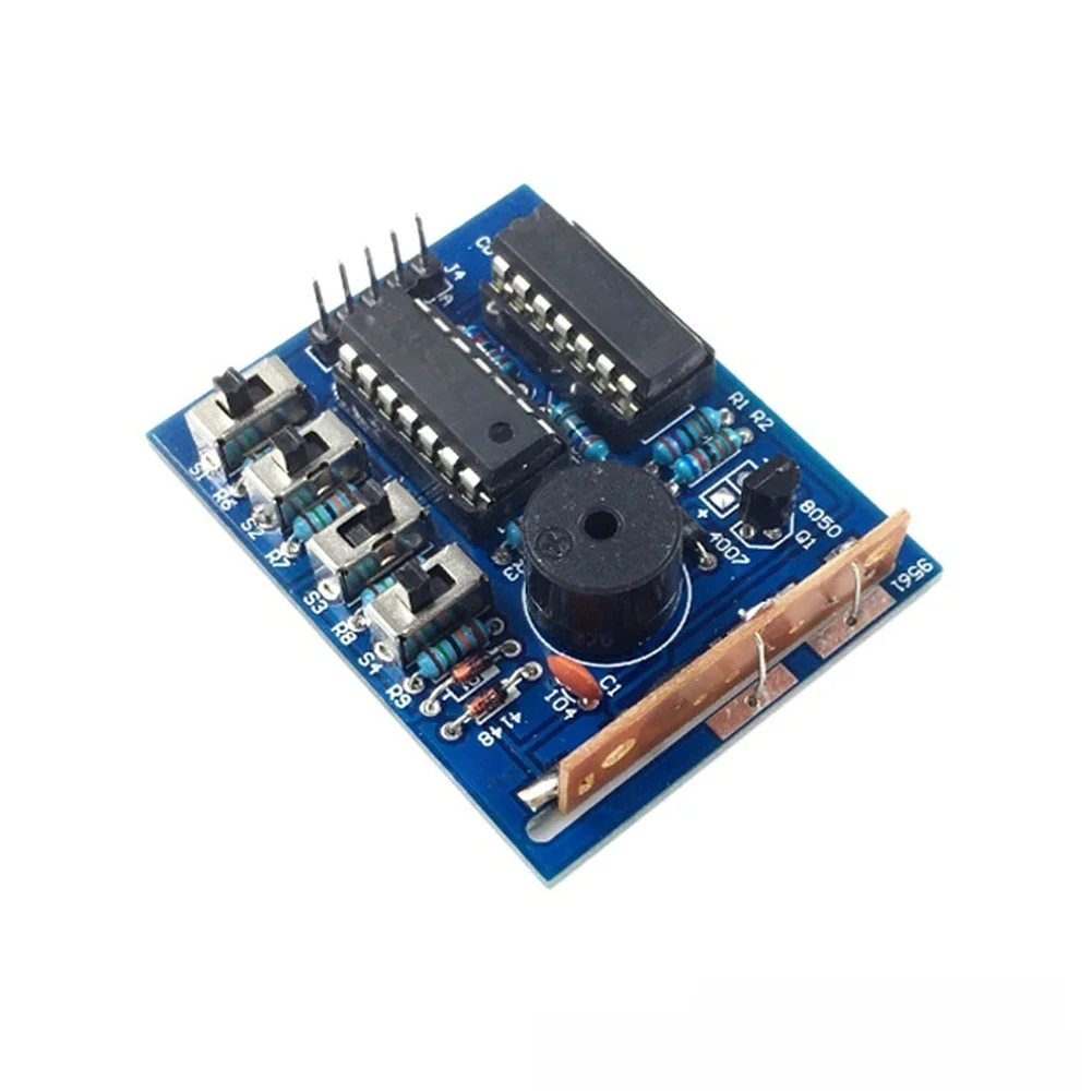 4.5V5V 작동 및 플라스틱 금속 구조를 갖춘 DIY 키트용 취미용자용 16음 효과 전자 모듈
