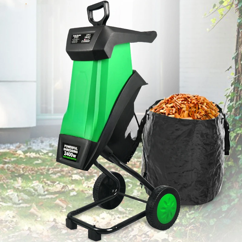 Electric Branch Shredder Garden Shredders High Power Tree Leaf Wood Branch Crusher Electric Pulverizer Garden Tool 50L 4