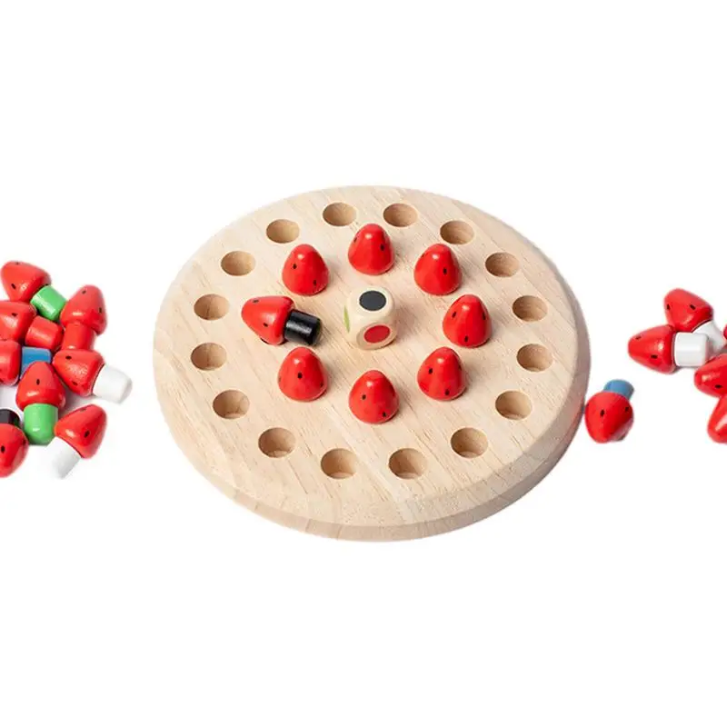 

Деревянная шахматная игра с памятью, шахматная доска для детей, двусторонняя деревянная головоломка для обучения памяти, веселая Интерактивная деревянная доска