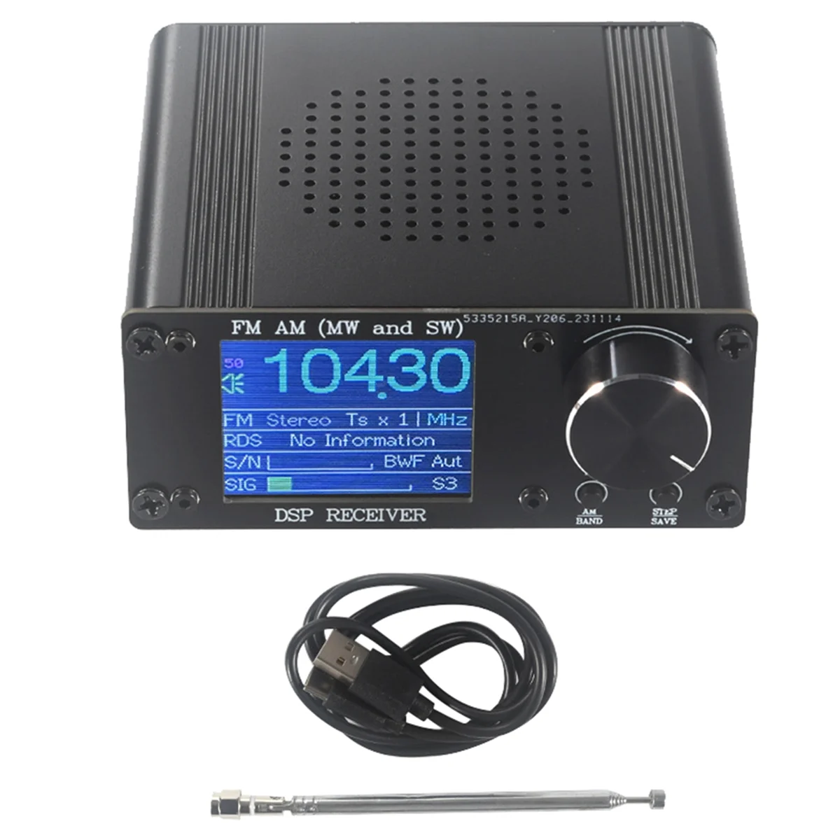 ATS-80 FM AM Radio Frequency Modulation Amplitude Modulation Radio Receiver Color Screen