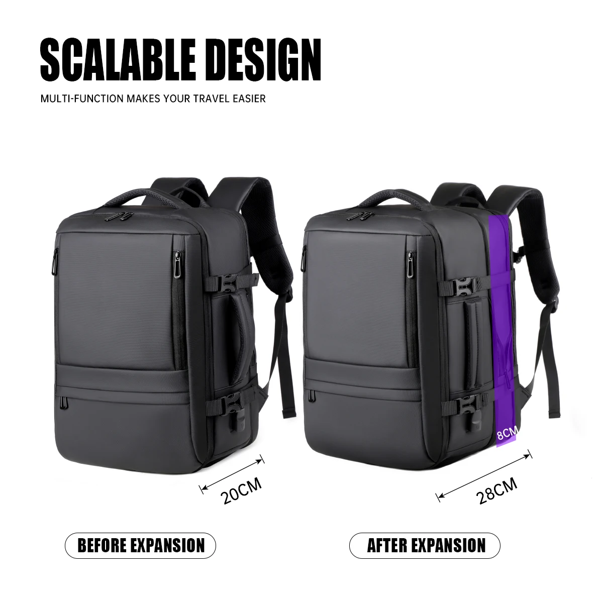 Travel Large-Capacity Backpack for Men, New Style Travel Backpack for Women, Lightweight Business Trip Travel Computer Bag, Backpack for Women, Urban Commuting