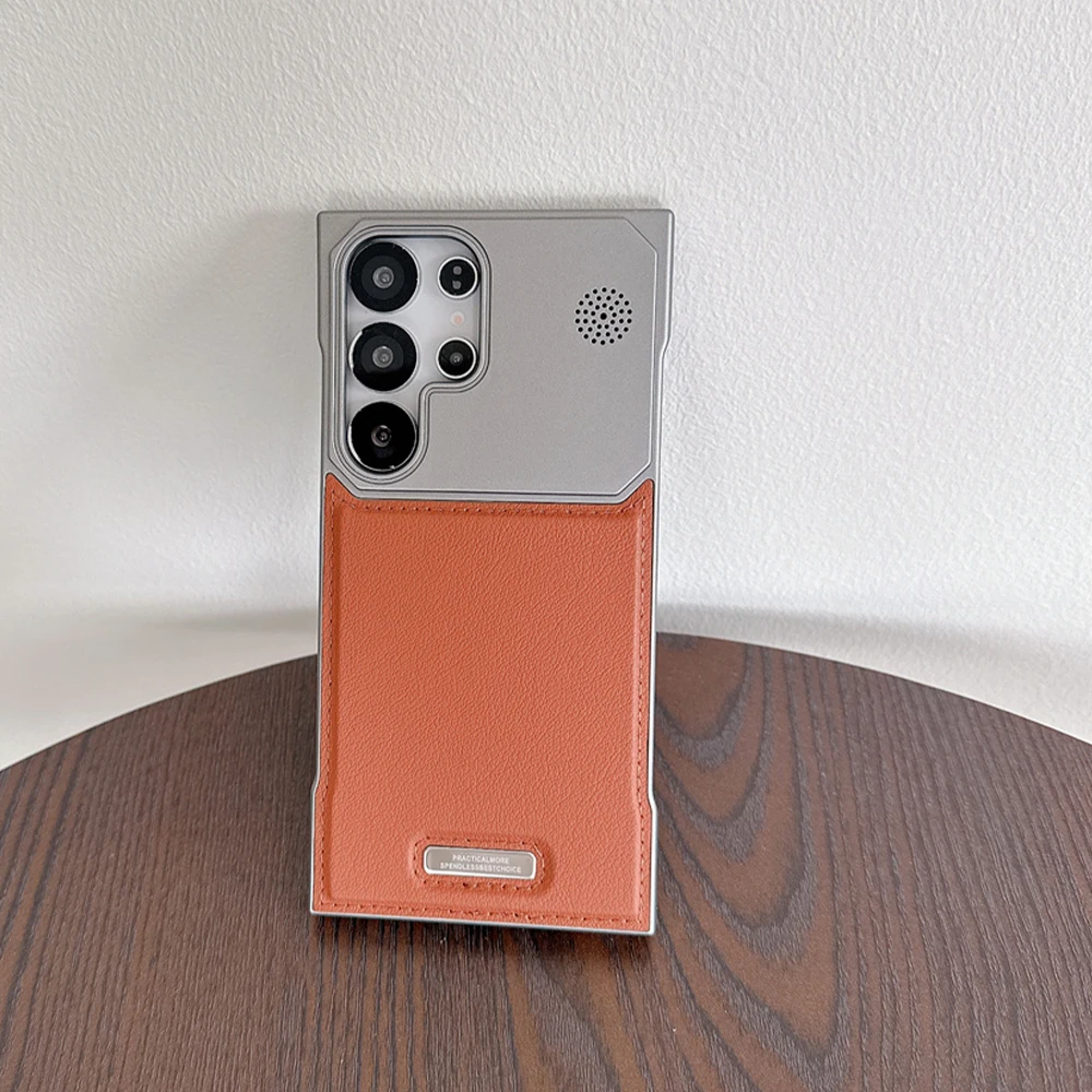 غلاف حماية جلد فاخر مغناطيسي بدون إطار لهواتف Sams...