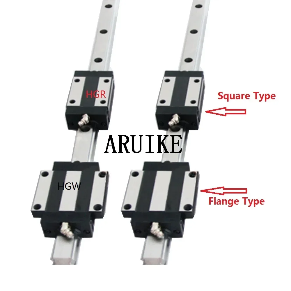 1PCS HGH15CA HGH20CA HGH25CA HGW15CC HGW20CC HGW25CC สําหรับ HGR15 HGR20 HGR25 ท่องเที่ยว 100 มม.ถึง 600 มม.ความยาวการปรับแต่ง 1