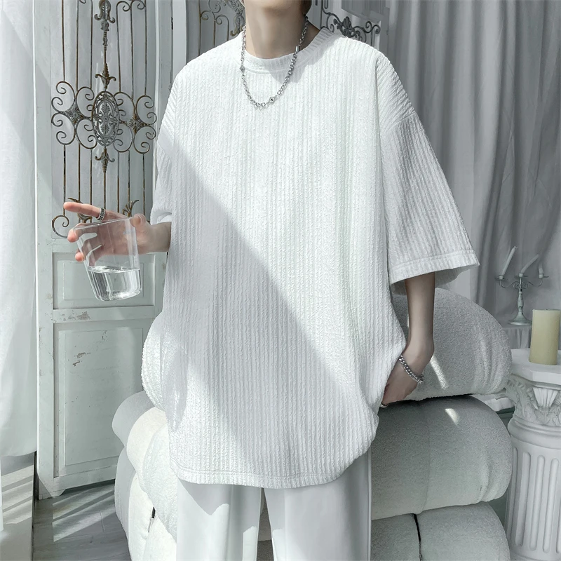 

Футболка мужская с коротким рукавом, модная винтажная рубашка в стиле Харадзюку, большие размеры, на лето